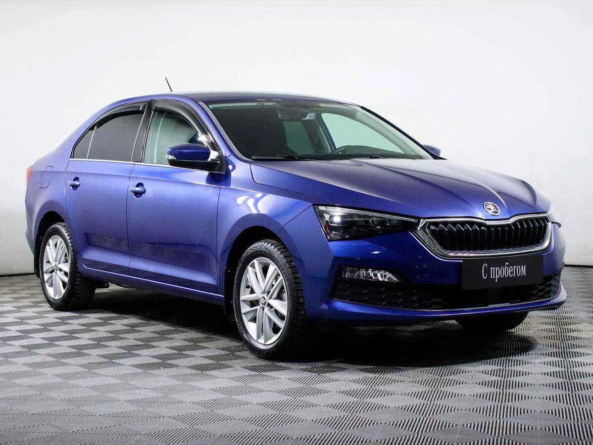 Skoda Rapid, Синий, 2021, Автоматическая, 110 л.с., цена от 1 200 000 руб.