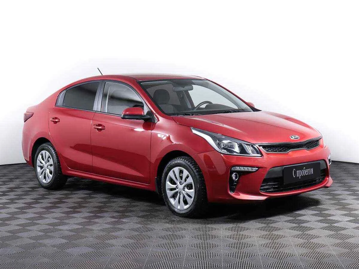 KIA Rio, Красный, 2019, Автоматическая, 123 л.с., цена от 895 000 руб.