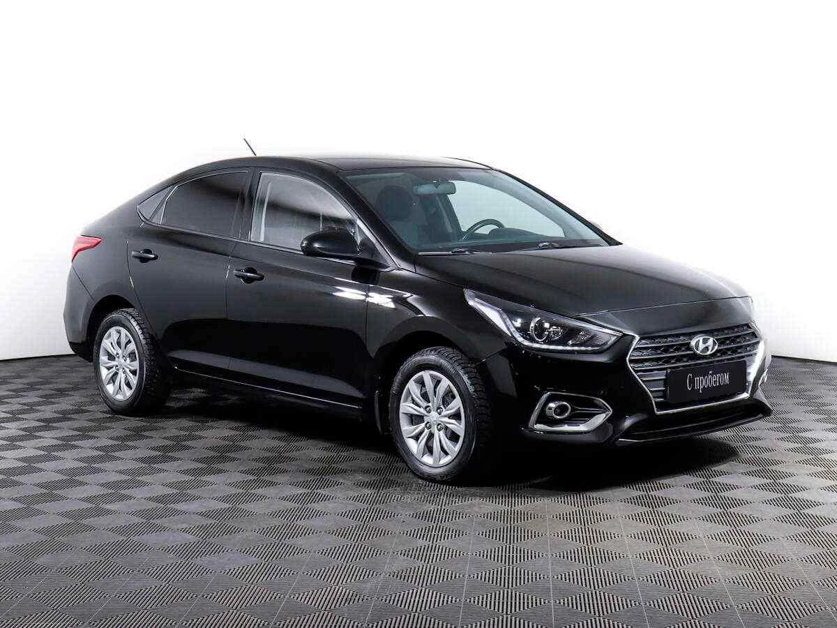 Hyundai Solaris, Черный, 2019, Автоматическая, 123 л.с., цена от 465 000 руб.