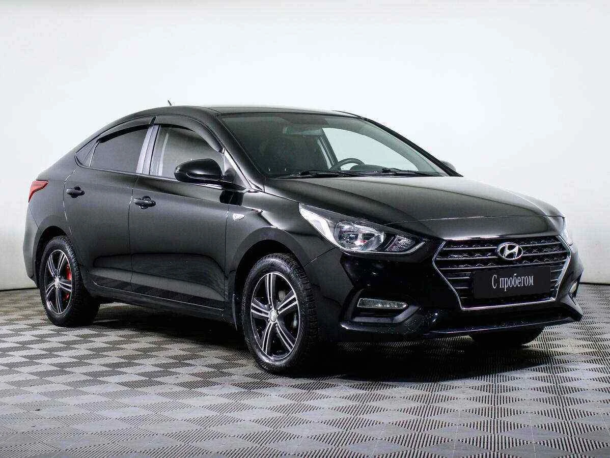 Hyundai Solaris, Черный, 2018, Автоматическая, 100 л.с., цена от 499 000 руб.