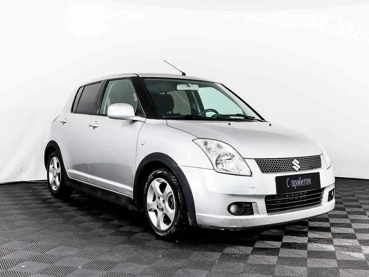 SUZUKI SWIFT, Серебряный, 2007, Робот, 92 л.с., цена от 339 200 руб.