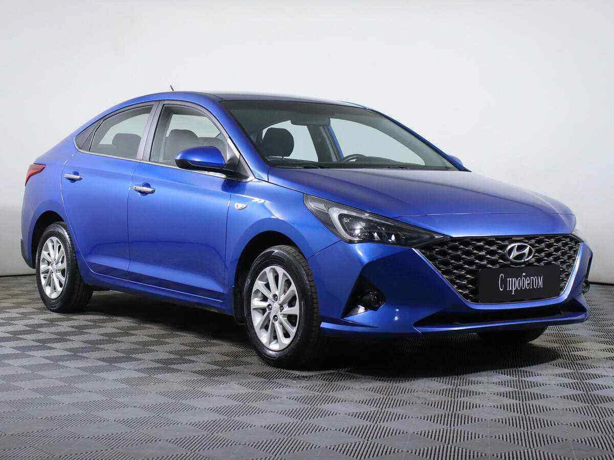 Hyundai Solaris, Синий, 2020, Автоматическая, 100 л.с., цена от 765 000 руб.