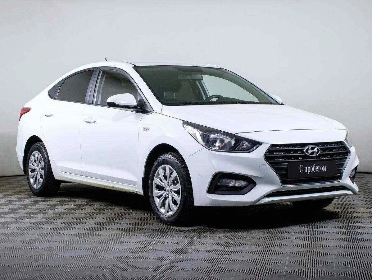 Hyundai Solaris, Белый, 2018, Автоматическая, 100 л.с., цена от 491 000 руб.