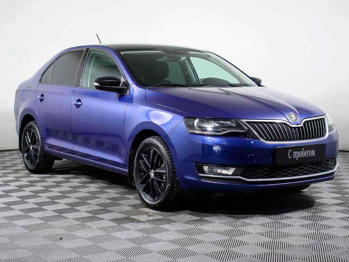 Skoda Rapid, Синий, 2019, Робот, 125 л.с., цена от 770 000 руб.